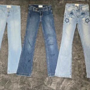 Abercrombie Kids Blue and Light Blue Jeans Set